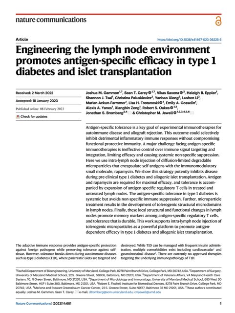 Nature Communications journal cover